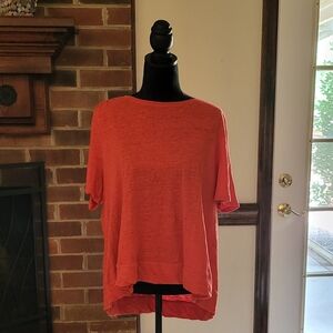 Orange Chico's size 3 high low shirt